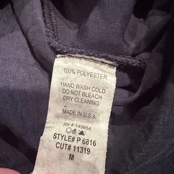 Elegant Women's Sage The Label Navy Blue Deep V Bell Sleeve Blouse Size Medium - Picture 14 of 14